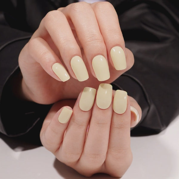 SEMI CURED GEL NAIL STICKER Devil J Collection N Lemon Soufflé