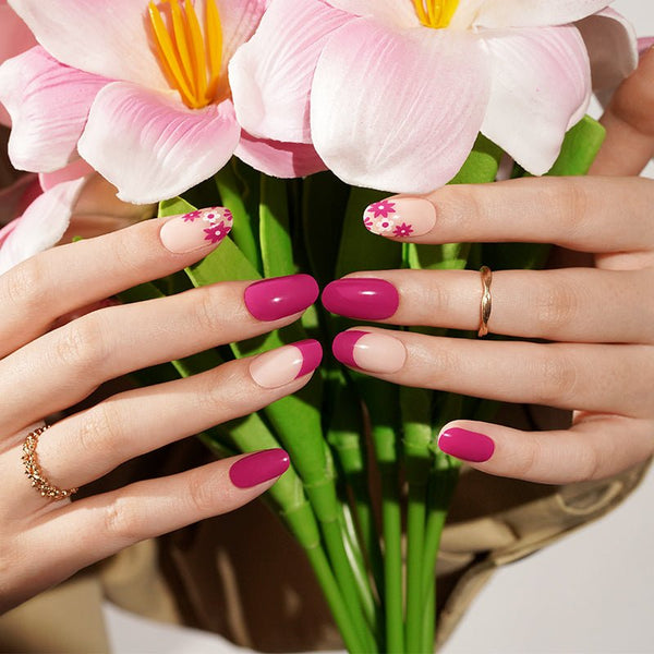 SEMI CURED GEL NAIL STICKER Devil J Collection N Berry Bloom - Hi Gorgeous AU