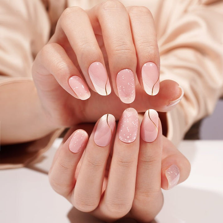 SEMI CURED GEL NAIL STICKER Devil J Collection N Blush Elegance - Hi Gorgeous AU