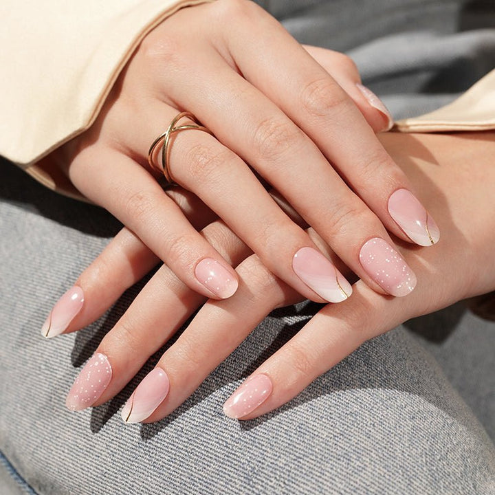 SEMI CURED GEL NAIL STICKER Devil J Collection N Blush Elegance - Hi Gorgeous AU