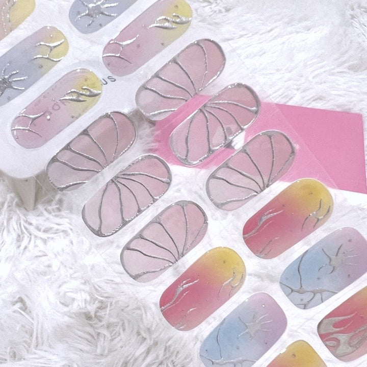 SEMI CURED GEL NAIL STICKER Devil J Collection N Butterfly - Hi Gorgeous AU