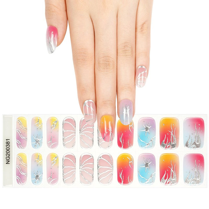 SEMI CURED GEL NAIL STICKER Devil J Collection N Butterfly - Hi Gorgeous AU