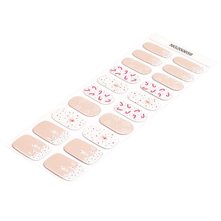 SEMI CURED GEL NAIL STICKER Devil J Collection N Candy Cane Lane ( 2025 Xmas Limited) - Hi Gorgeous AU