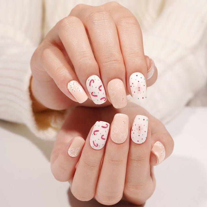 SEMI CURED GEL NAIL STICKER Devil J Collection N Candy Cane Lane ( 2025 Xmas Limited) - Hi Gorgeous AU
