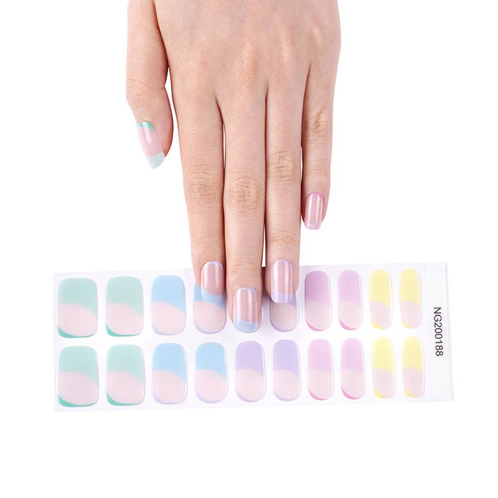 SEMI CURED GEL NAIL STICKER Devil J Collection N Candy French - Hi Gorgeous AU