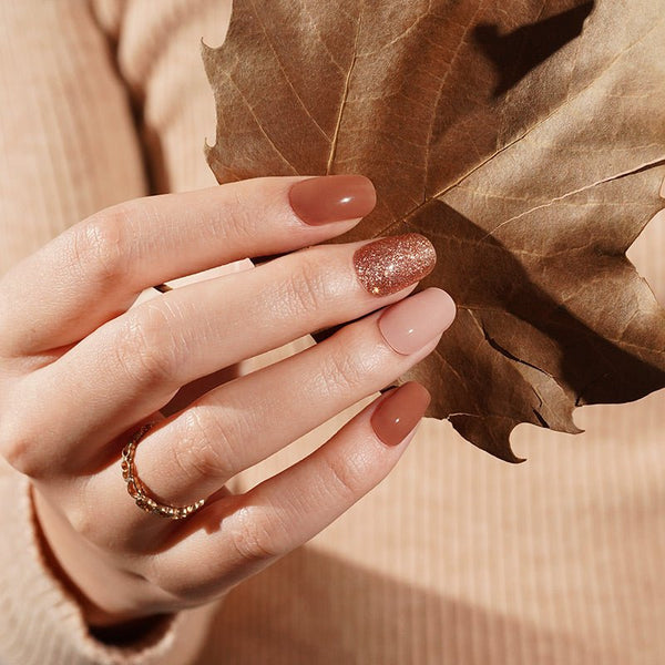 SEMI CURED GEL NAIL STICKER Devil J Collection N Caramel Glow - Hi Gorgeous AU