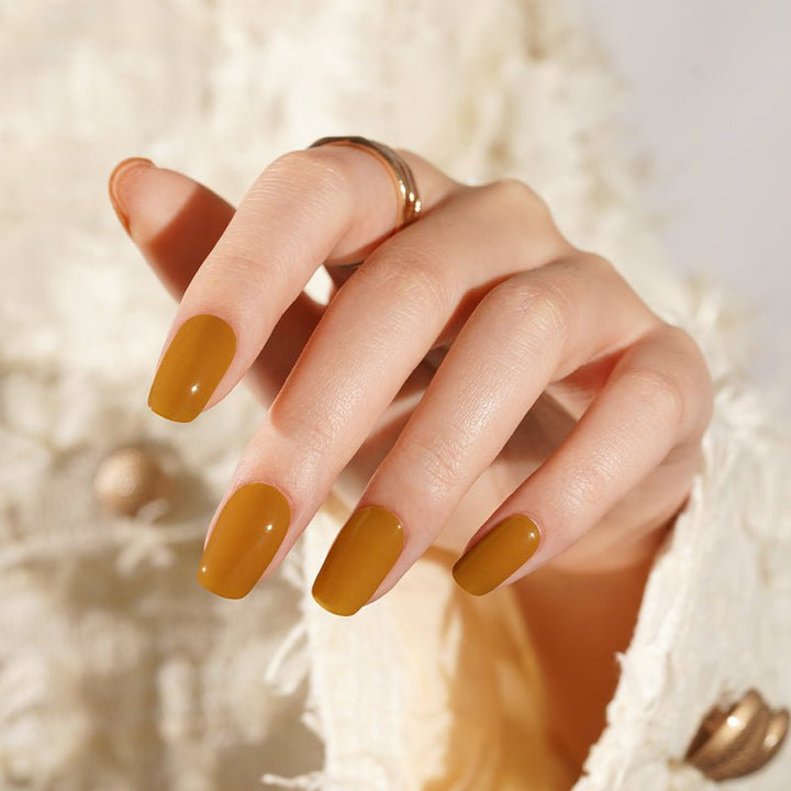 SEMI CURED GEL NAIL STICKER Devil J Collection N Caramel Smoothie - Hi Gorgeous AU