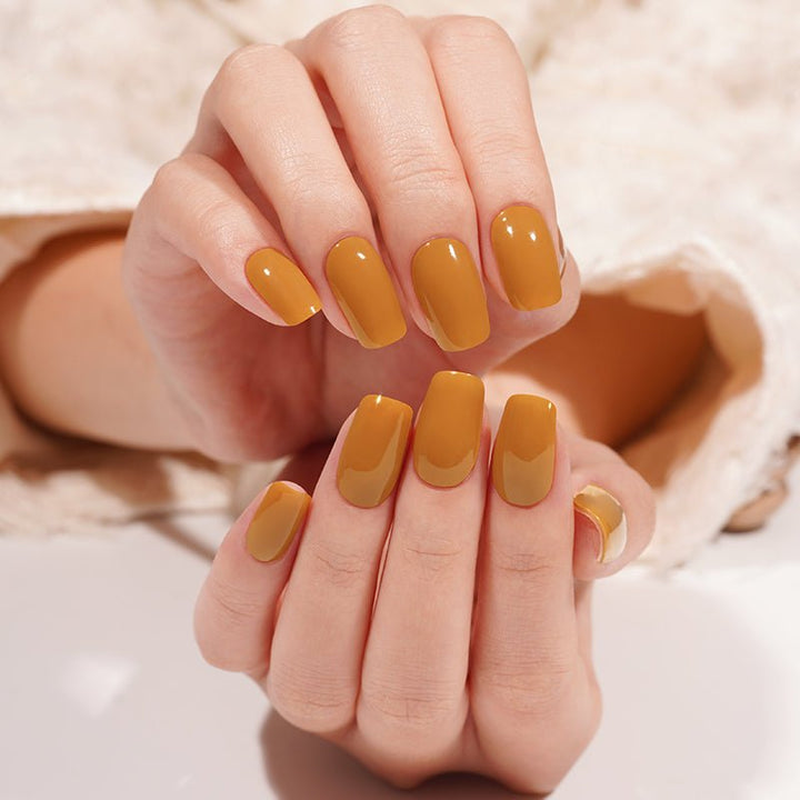 SEMI CURED GEL NAIL STICKER Devil J Collection N Caramel Smoothie - Hi Gorgeous AU