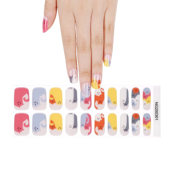 SEMI CURED GEL NAIL STICKER Devil J Collection N Cats - Hi Gorgeous AU