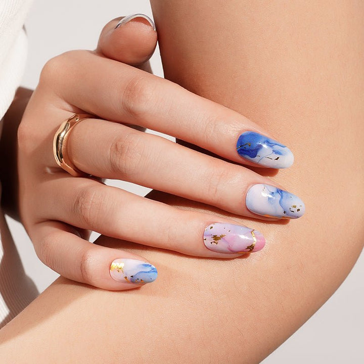 SEMI CURED GEL NAIL STICKER Devil J Collection N Celestial Marble - Hi Gorgeous AU