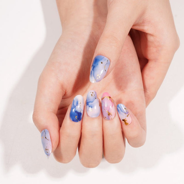 SEMI CURED GEL NAIL STICKER Devil J Collection N Celestial Marble - Hi Gorgeous AU