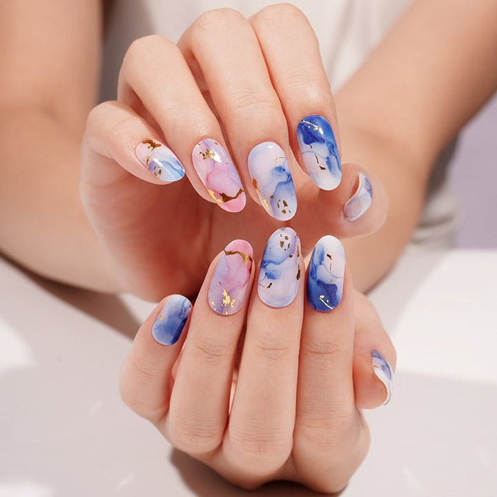 SEMI CURED GEL NAIL STICKER Devil J Collection N Celestial Marble - Hi Gorgeous AU