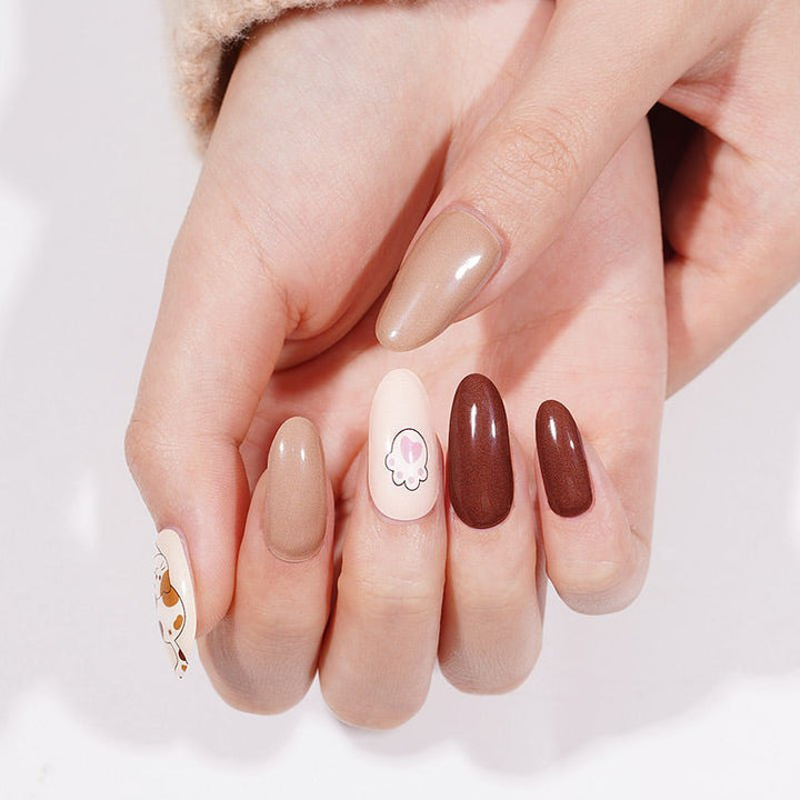 SEMI CURED GEL NAIL STICKER Devil J Collection N Choco Meow - Hi Gorgeous AU