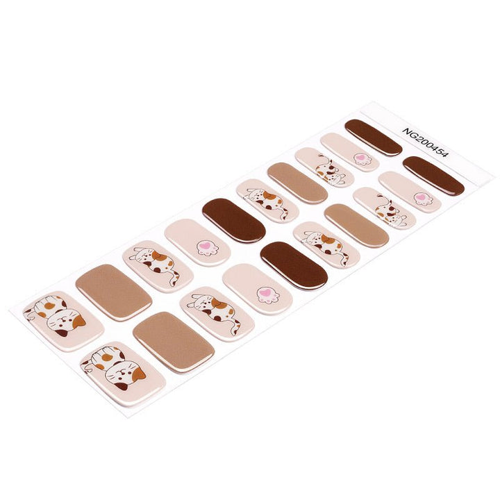SEMI CURED GEL NAIL STICKER Devil J Collection N Choco Meow - Hi Gorgeous AU