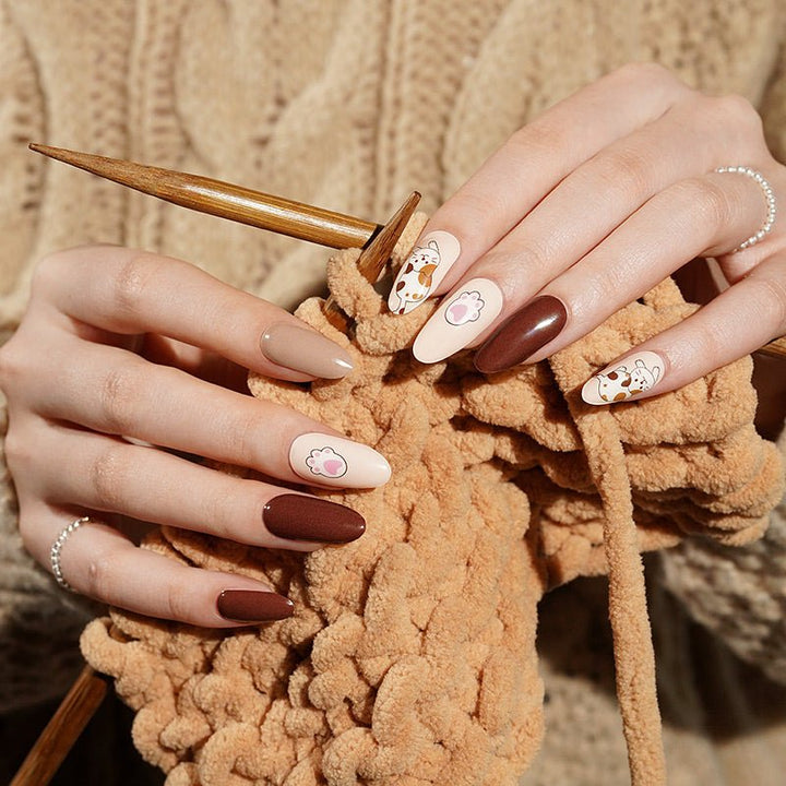 SEMI CURED GEL NAIL STICKER Devil J Collection N Choco Meow - Hi Gorgeous AU