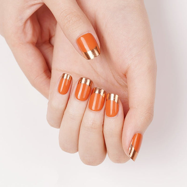 SEMI CURED GEL NAIL STICKER Devil J Collection N Citrus French - Hi Gorgeous AU