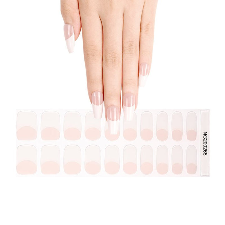 SEMI CURED GEL NAIL STICKER Devil J Collection N Classic French - Hi Gorgeous AU