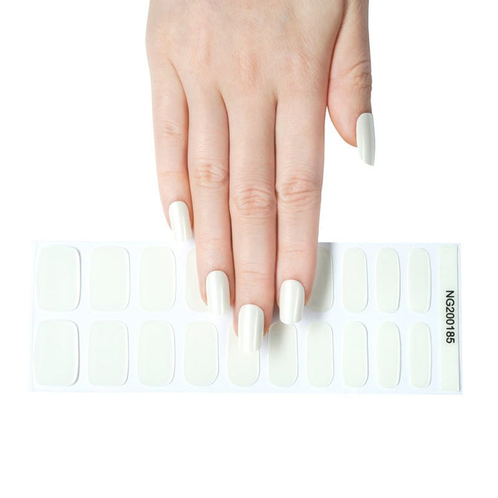 SEMI CURED GEL NAIL STICKER Devil J Collection N Clean White - Hi Gorgeous AU