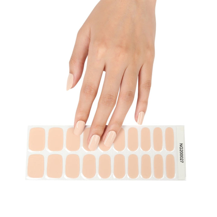 SEMI CURED GEL NAIL STICKER Devil J Collection N Cotton Beige - Hi Gorgeous AU