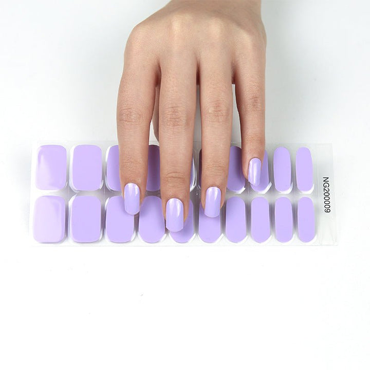 SEMI CURED GEL NAIL STICKER Devil J Collection N Cotton Lilac - Hi Gorgeous AU