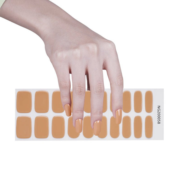 SEMI CURED GEL NAIL STICKER Devil J Collection N Cotton Nude - Hi Gorgeous AU