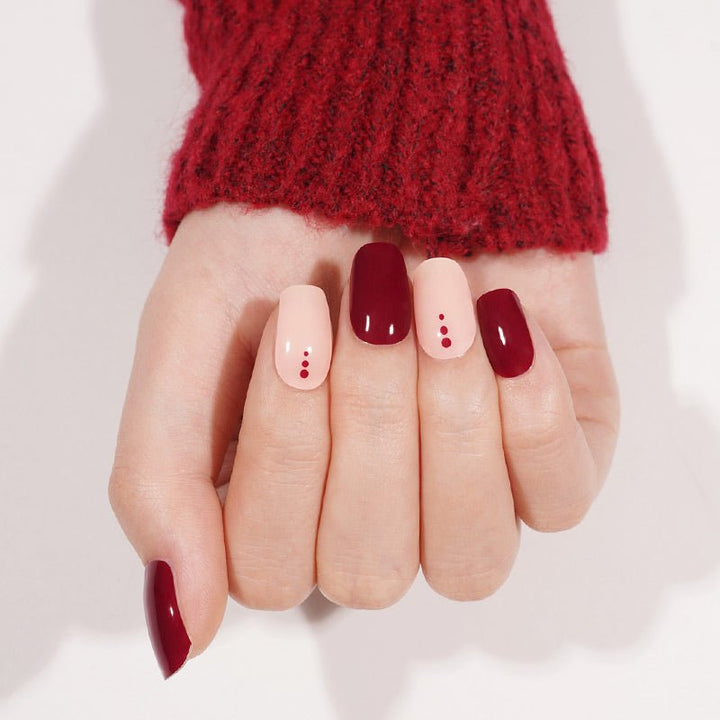 SEMI CURED GEL NAIL STICKER Devil J Collection N Cranberry Chic - Hi Gorgeous AU