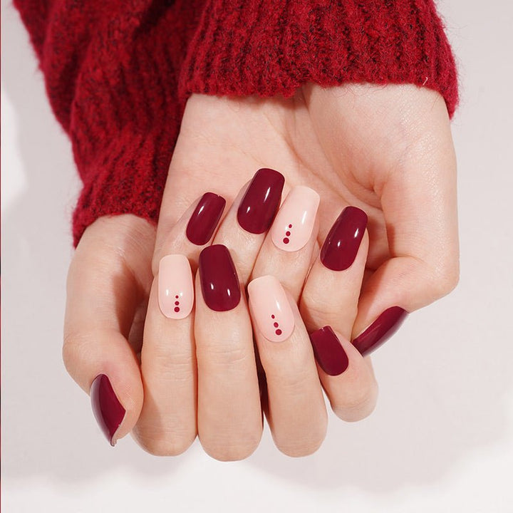 SEMI CURED GEL NAIL STICKER Devil J Collection N Cranberry Chic - Hi Gorgeous AU