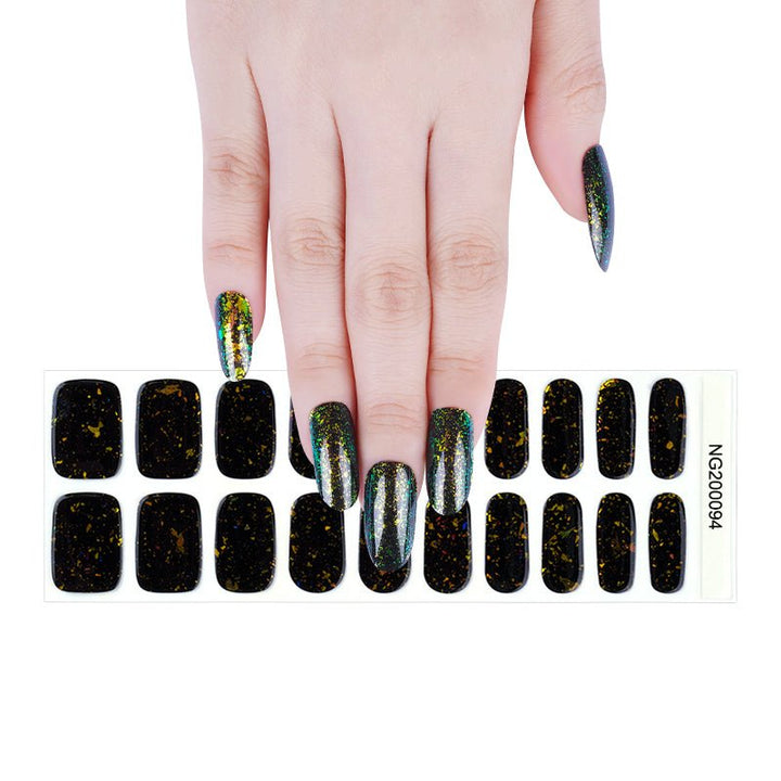 SEMI CURED GEL NAIL STICKER Devil J Collection N Crazy Dark - Hi Gorgeous AU