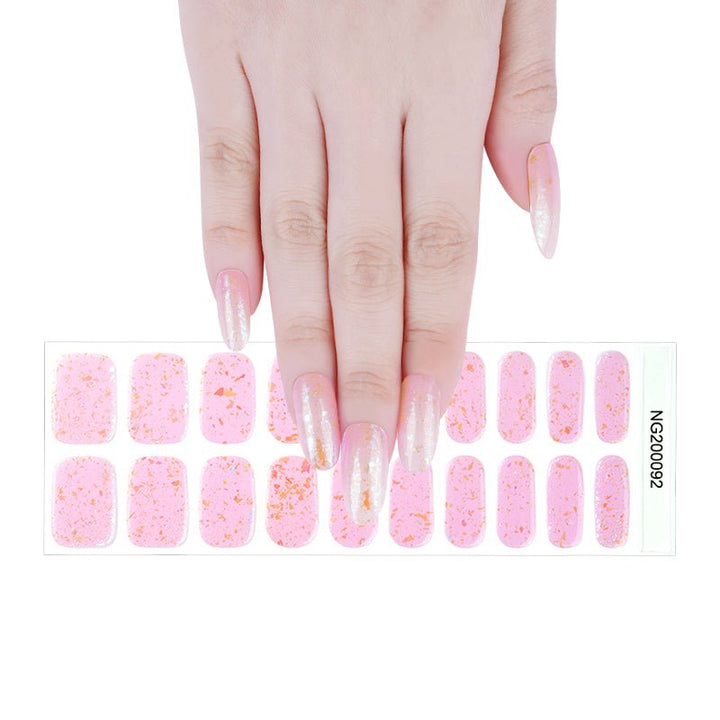 SEMI CURED GEL NAIL STICKER Devil J Collection N Crazy Pink - Hi Gorgeous AU