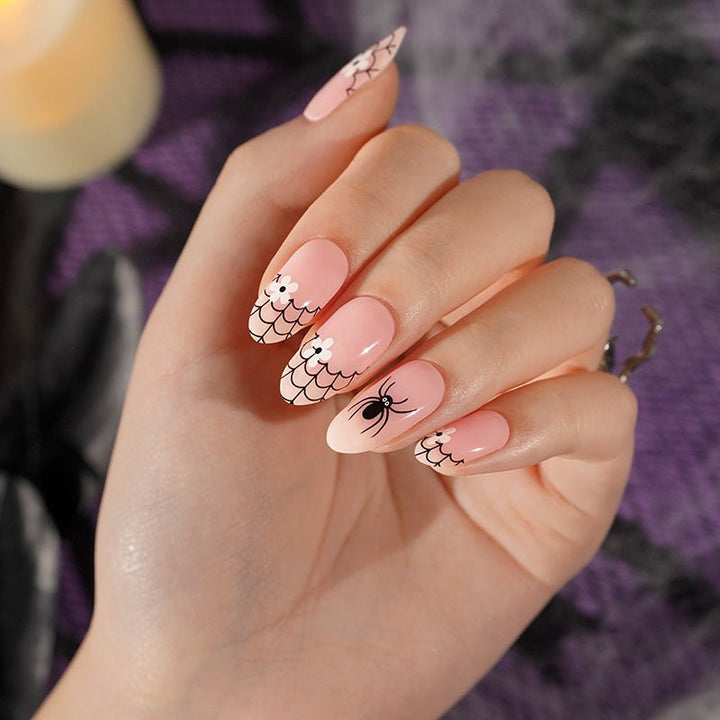 SEMI CURED GEL NAIL STICKER Devil J Collection N Creepy Spider (Halloween Limited) - Hi Gorgeous AU