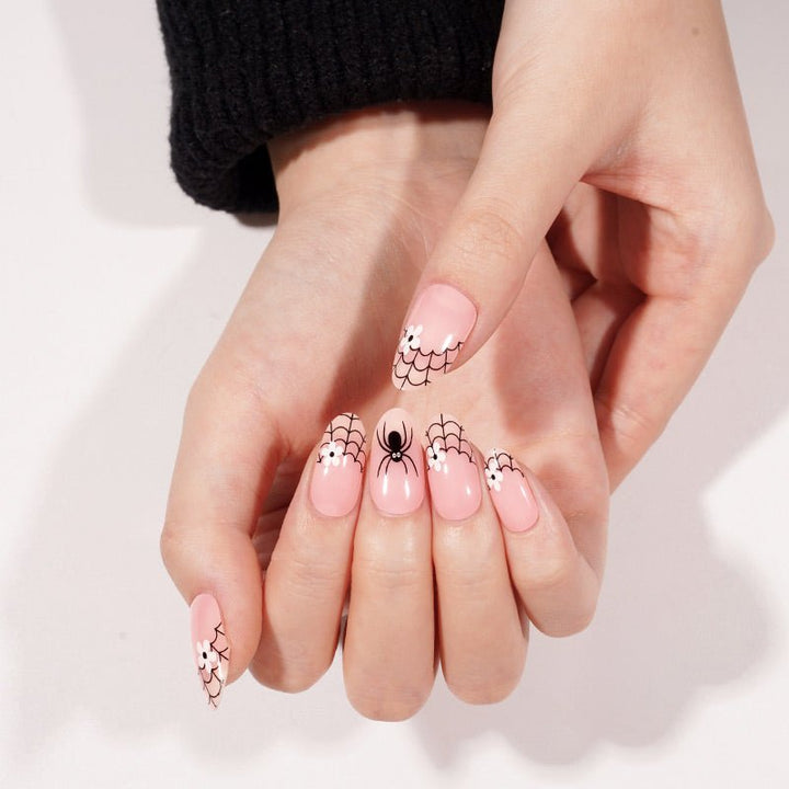 SEMI CURED GEL NAIL STICKER Devil J Collection N Creepy Spider (Halloween Limited) - Hi Gorgeous AU