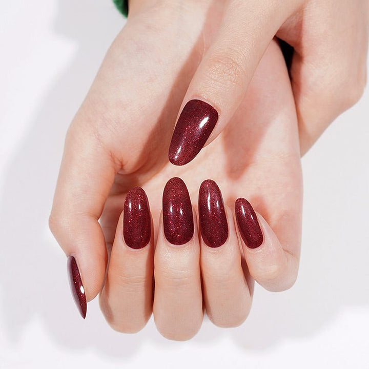 SEMI CURED GEL NAIL STICKER Devil J Collection N Crimson Cocoa - Hi Gorgeous AU