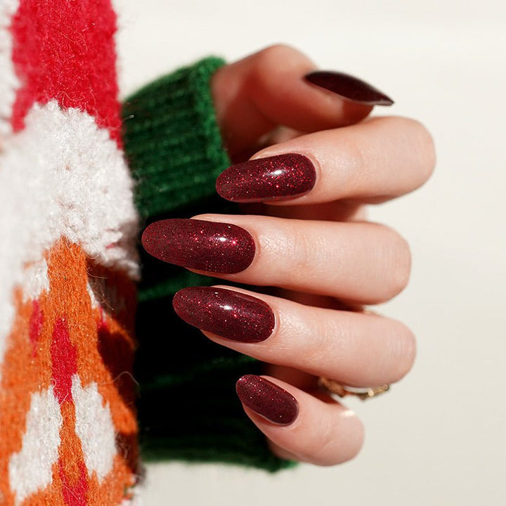 SEMI CURED GEL NAIL STICKER Devil J Collection N Crimson Cocoa - Hi Gorgeous AU