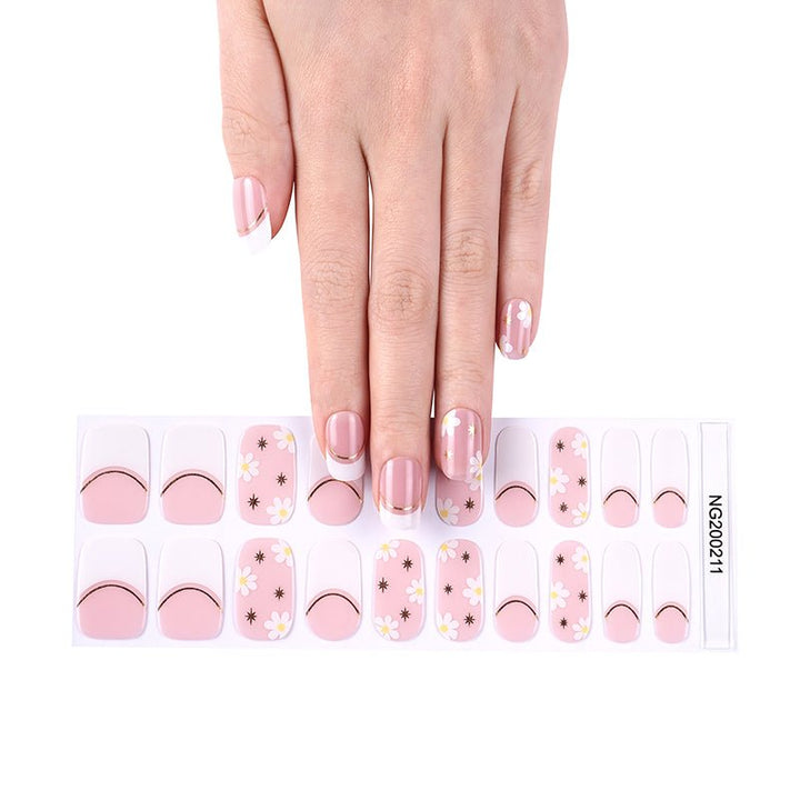 SEMI CURED GEL NAIL STICKER Devil J Collection N Daisy French - Hi Gorgeous AU