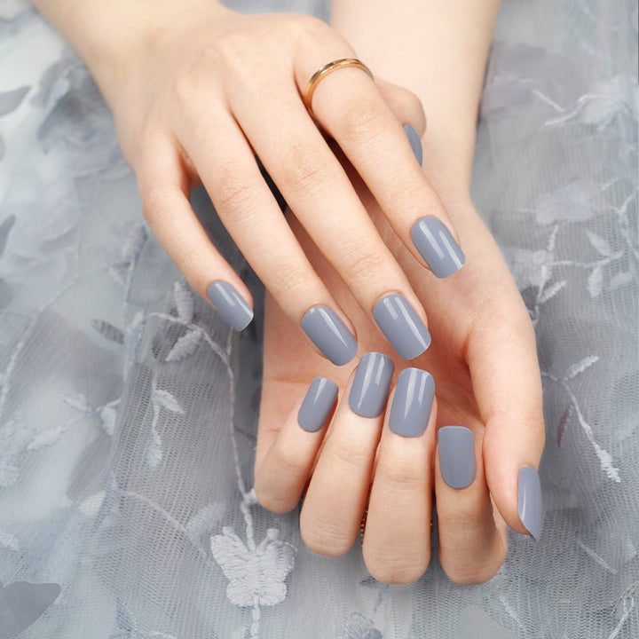 SEMI CURED GEL NAIL STICKER Devil J Collection N Dapple Grey - Hi Gorgeous AU