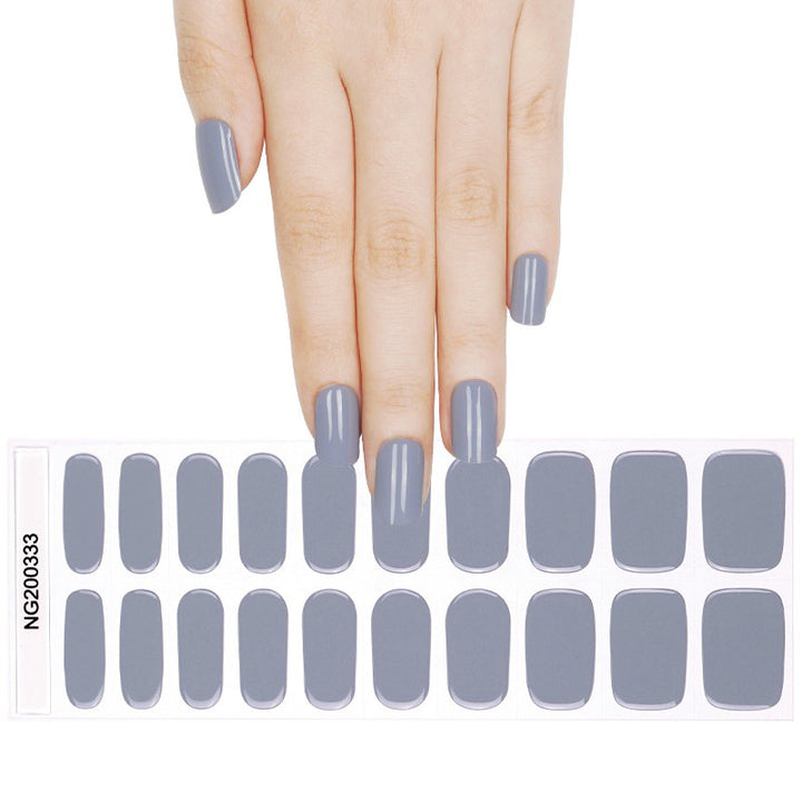 SEMI CURED GEL NAIL STICKER Devil J Collection N Dapple Grey - Hi Gorgeous AU