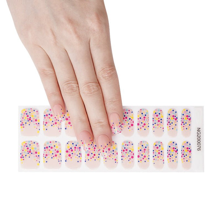 SEMI CURED GEL NAIL STICKER Devil J Collection N Double Rainbow - Hi Gorgeous AU