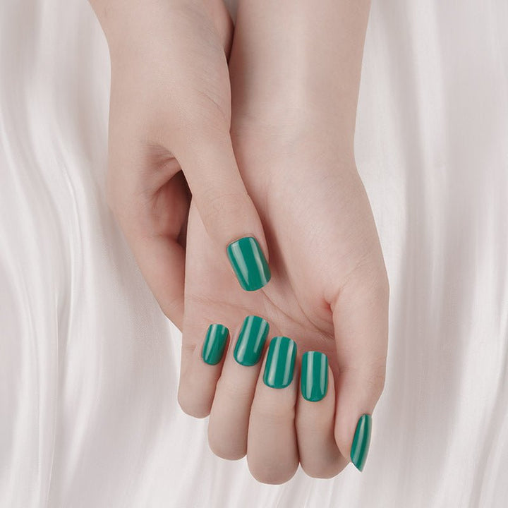 SEMI CURED GEL NAIL STICKER Devil J Collection N Emerald Green - Hi Gorgeous AU