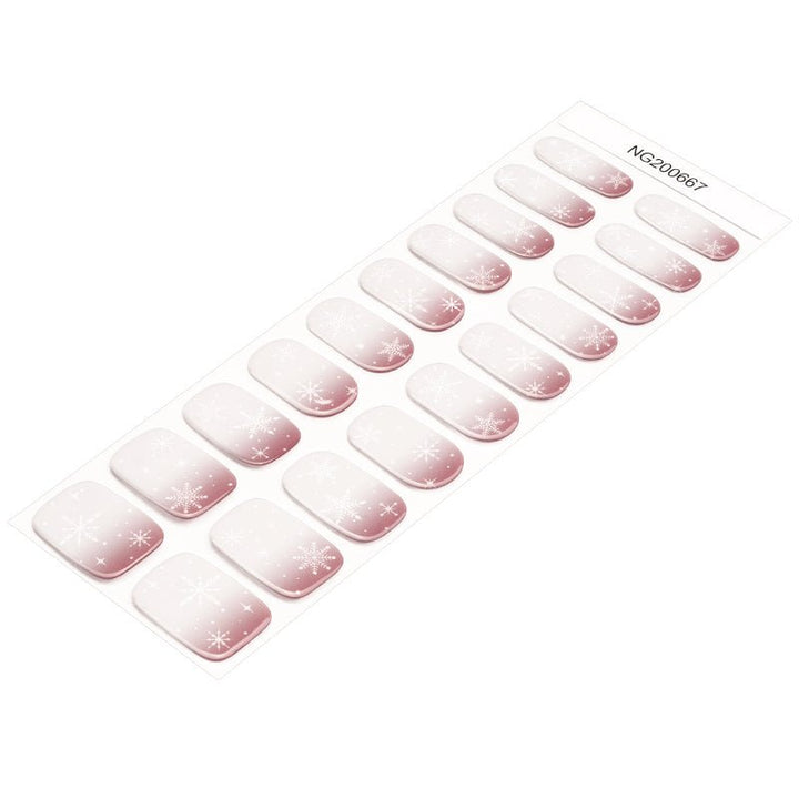 SEMI CURED GEL NAIL STICKER Devil J Collection N Frost Kiss ( 2025 Xmas Limited) - Hi Gorgeous AU