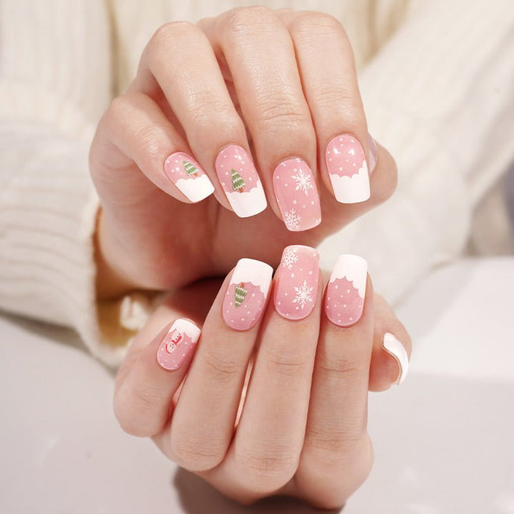 SEMI CURED GEL NAIL STICKER Devil J Collection N Frosted Joy ( 2025 Xmas Limited) - Hi Gorgeous AU