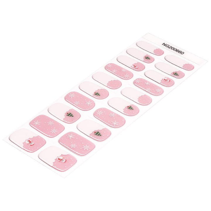 SEMI CURED GEL NAIL STICKER Devil J Collection N Frosted Joy ( 2025 Xmas Limited) - Hi Gorgeous AU