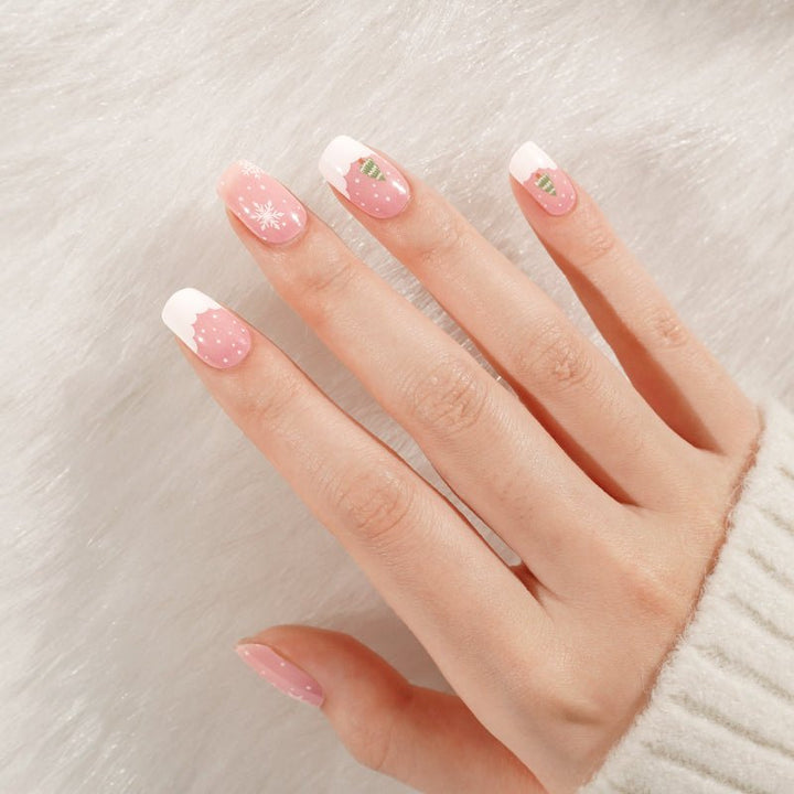 SEMI CURED GEL NAIL STICKER Devil J Collection N Frosted Joy ( 2025 Xmas Limited) - Hi Gorgeous AU