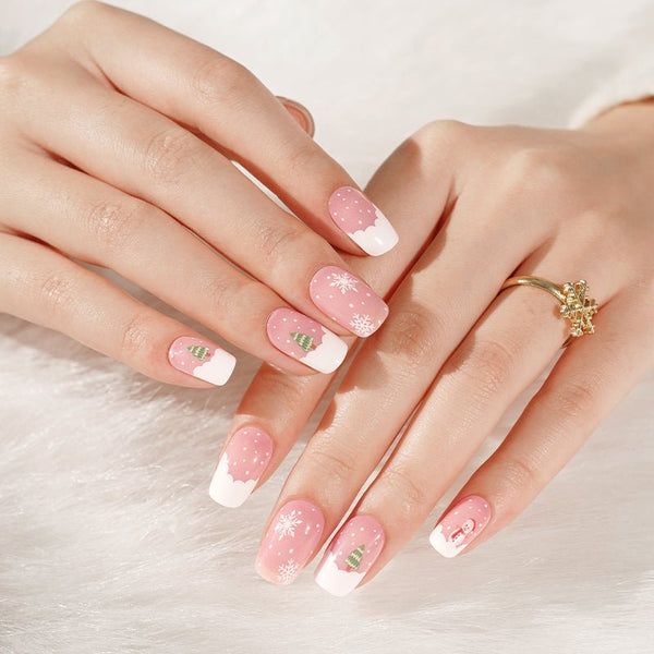 SEMI CURED GEL NAIL STICKER Devil J Collection N Frosted Joy ( 2025 Xmas Limited) - Hi Gorgeous AU