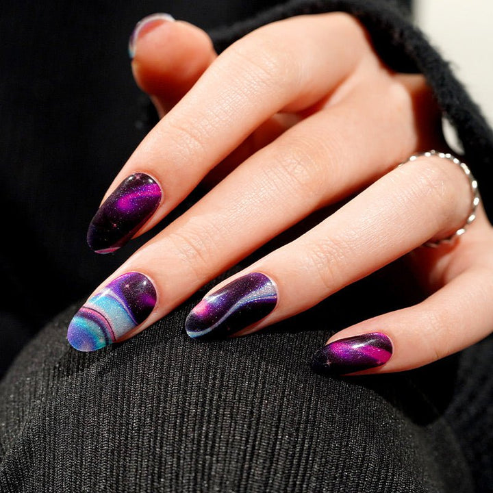 SEMI CURED GEL NAIL STICKER Devil J Collection N Galaxy Romance - Hi Gorgeous AU