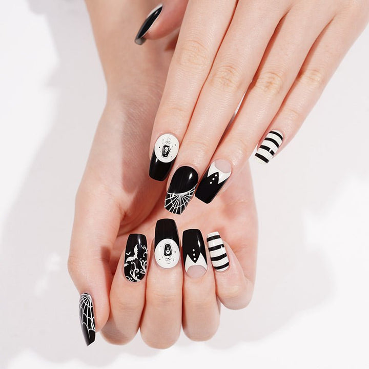 SEMI CURED GEL NAIL STICKER Devil J Collection N Gen Spider (Halloween Limited) - Hi Gorgeous AU