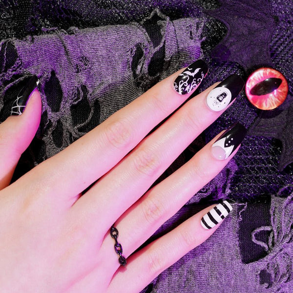SEMI CURED GEL NAIL STICKER Devil J Collection N Gen Spider (Halloween Limited) - Hi Gorgeous AU