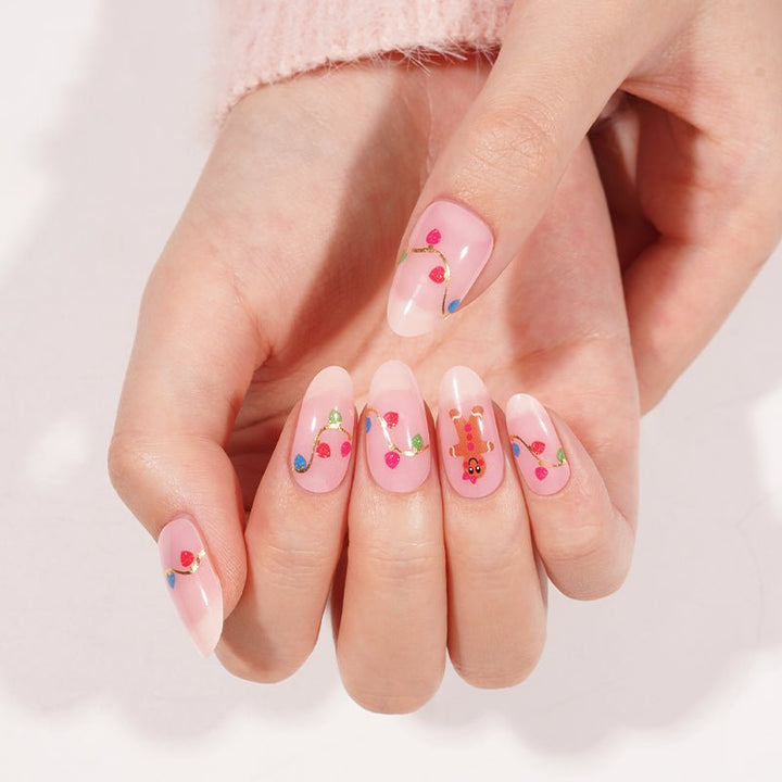 SEMI CURED GEL NAIL STICKER Devil J Collection N Gingerbread Glow ( 2025 Xmas Limited) - Hi Gorgeous AU