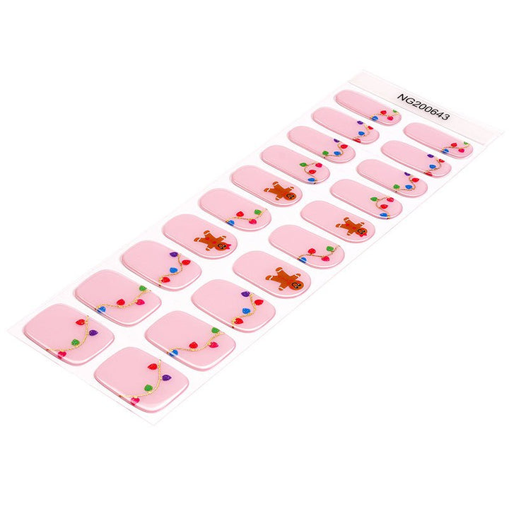 SEMI CURED GEL NAIL STICKER Devil J Collection N Gingerbread Glow ( 2025 Xmas Limited) - Hi Gorgeous AU