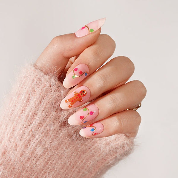 SEMI CURED GEL NAIL STICKER Devil J Collection N Gingerbread Glow ( 2025 Xmas Limited) - Hi Gorgeous AU