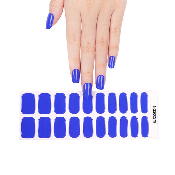 SEMI CURED GEL NAIL STICKER Devil J Collection N Glow Blue - Hi Gorgeous AU